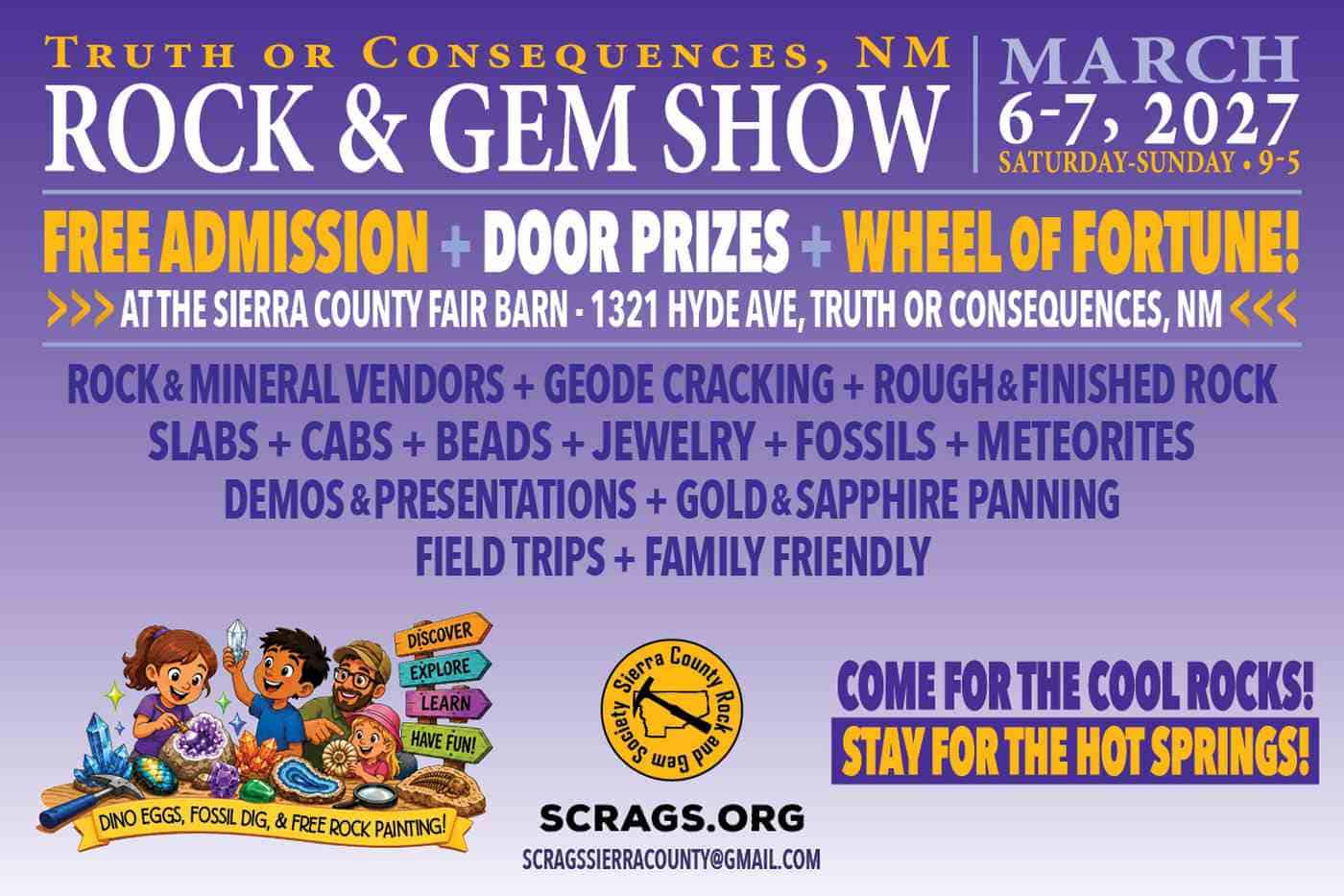 Truth or Consequences Rock & Gem Show 2027