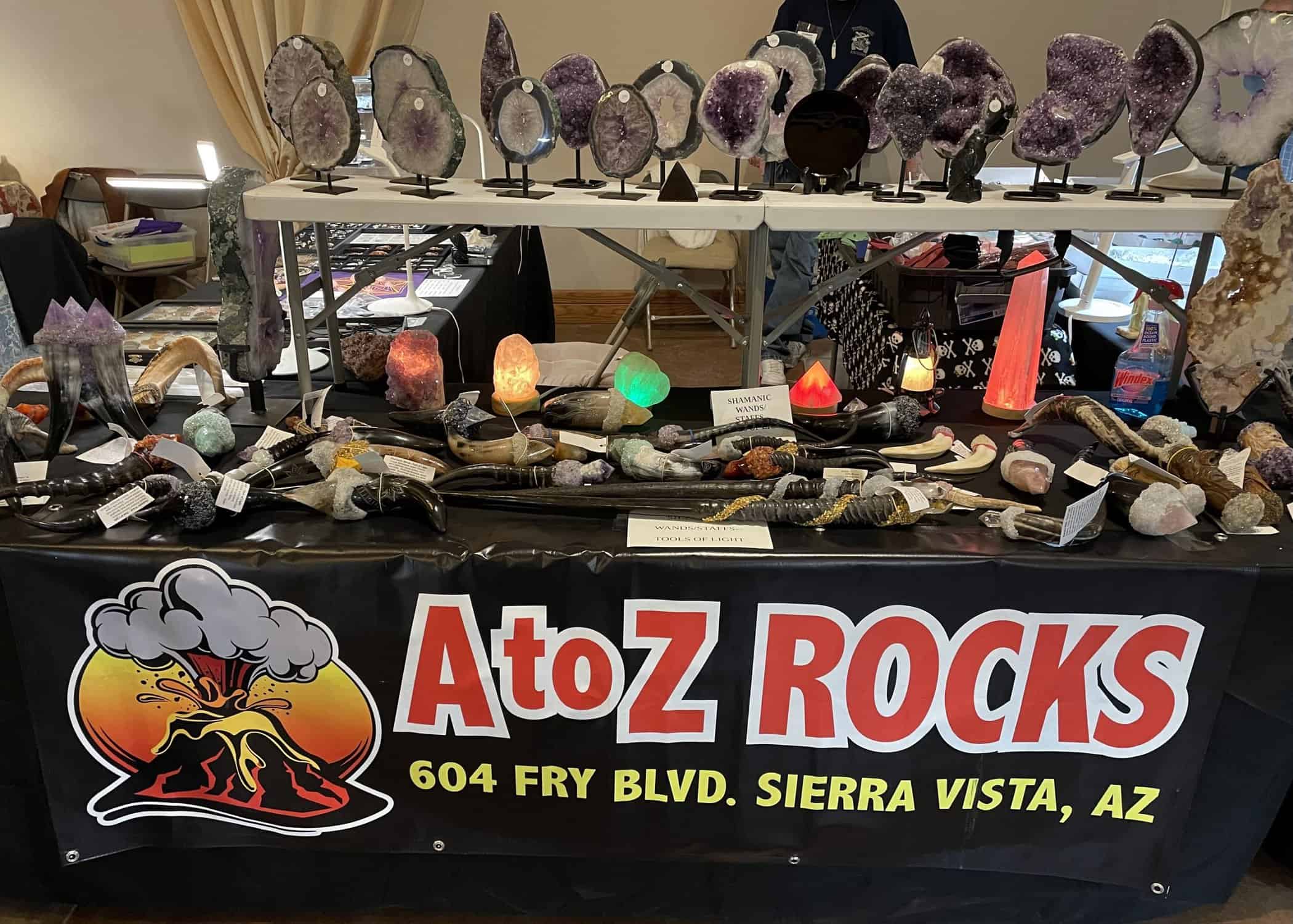 A to Z Rocks booth