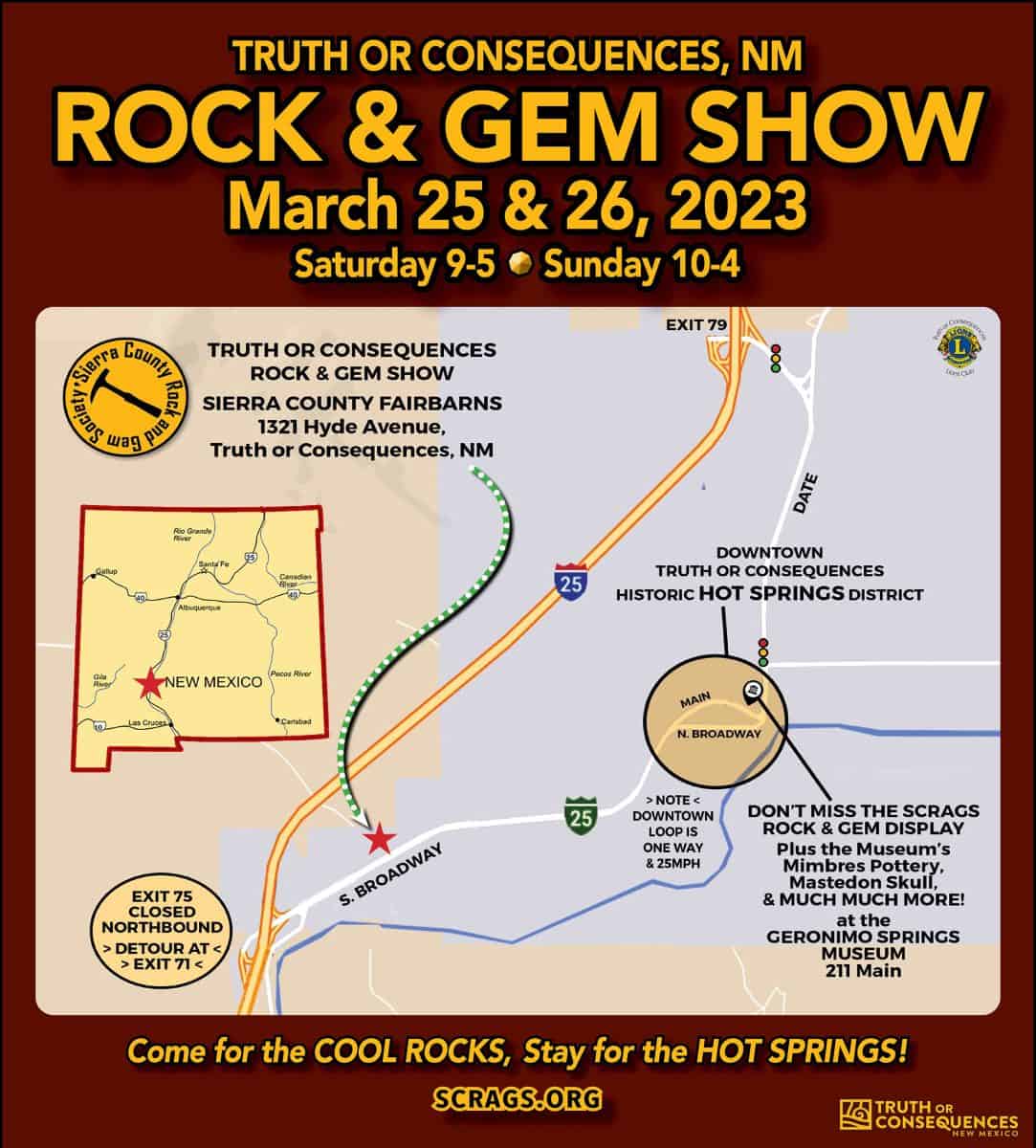 Directions and Sierra County Rock & Gem Society